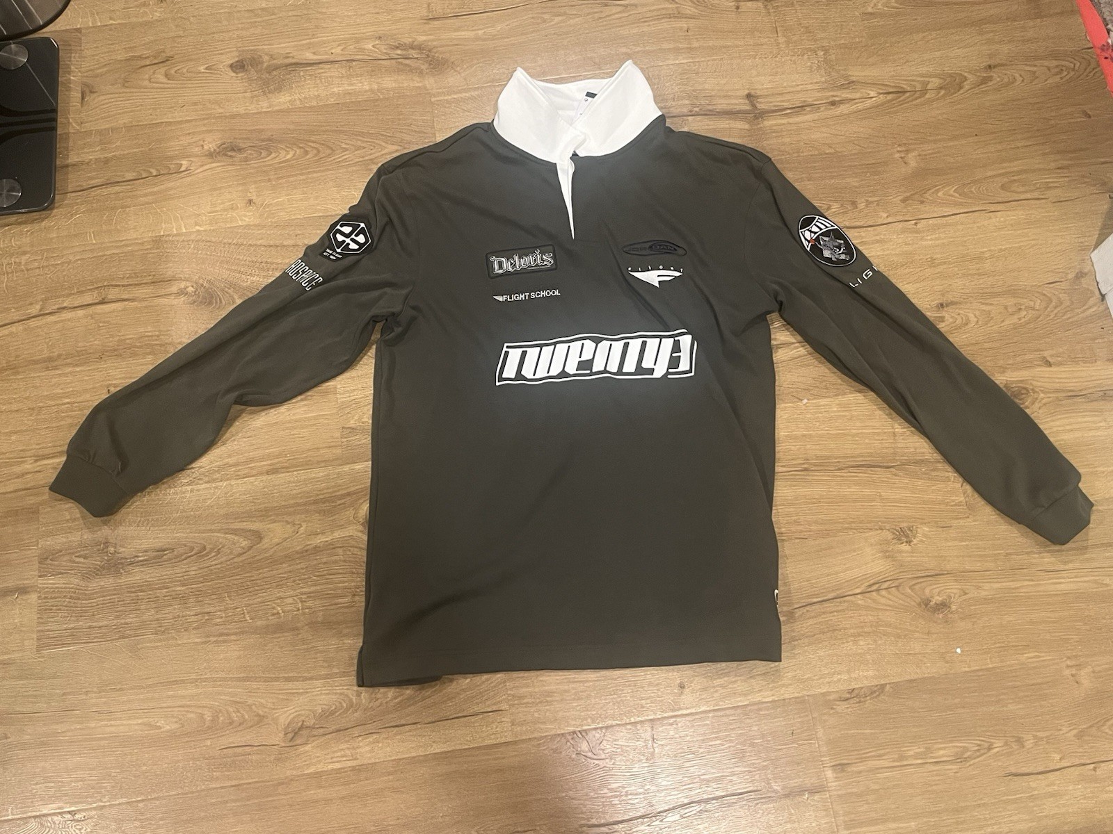 Jordan Essentials Long-Sleeve Rugby Top Size Men’s XL Green Sample US HD9323-325 gallery