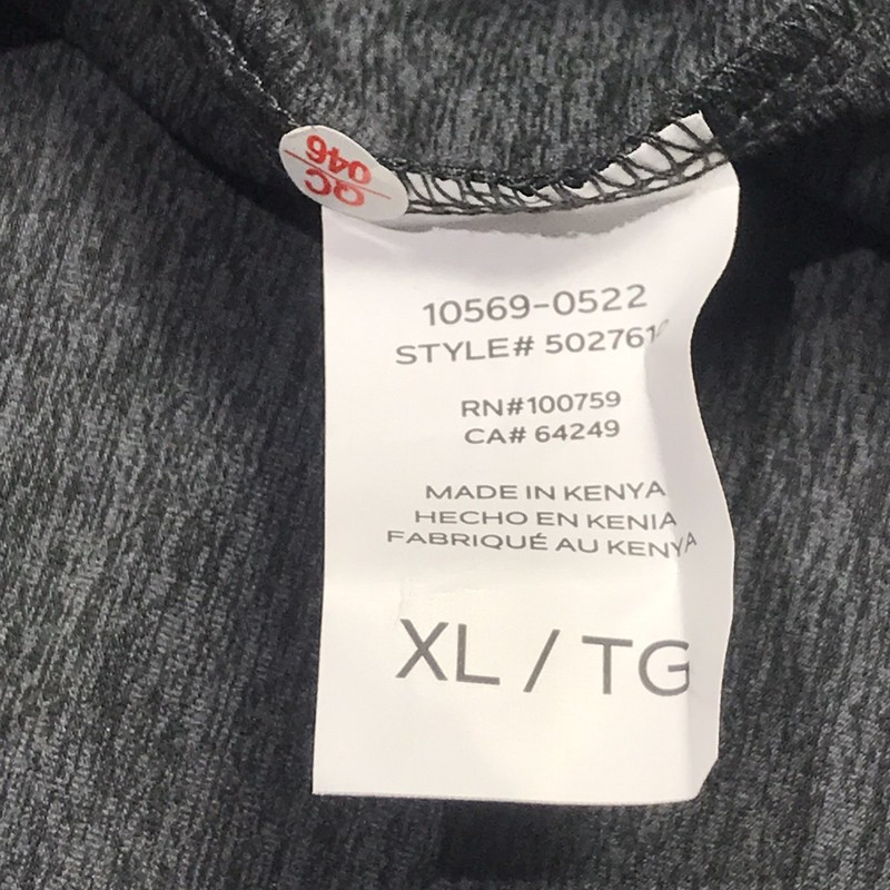 Van Heusen Mens XL Grey Heather 1/4 Zip Pullover Long Sleeve Performance Shirt gallery