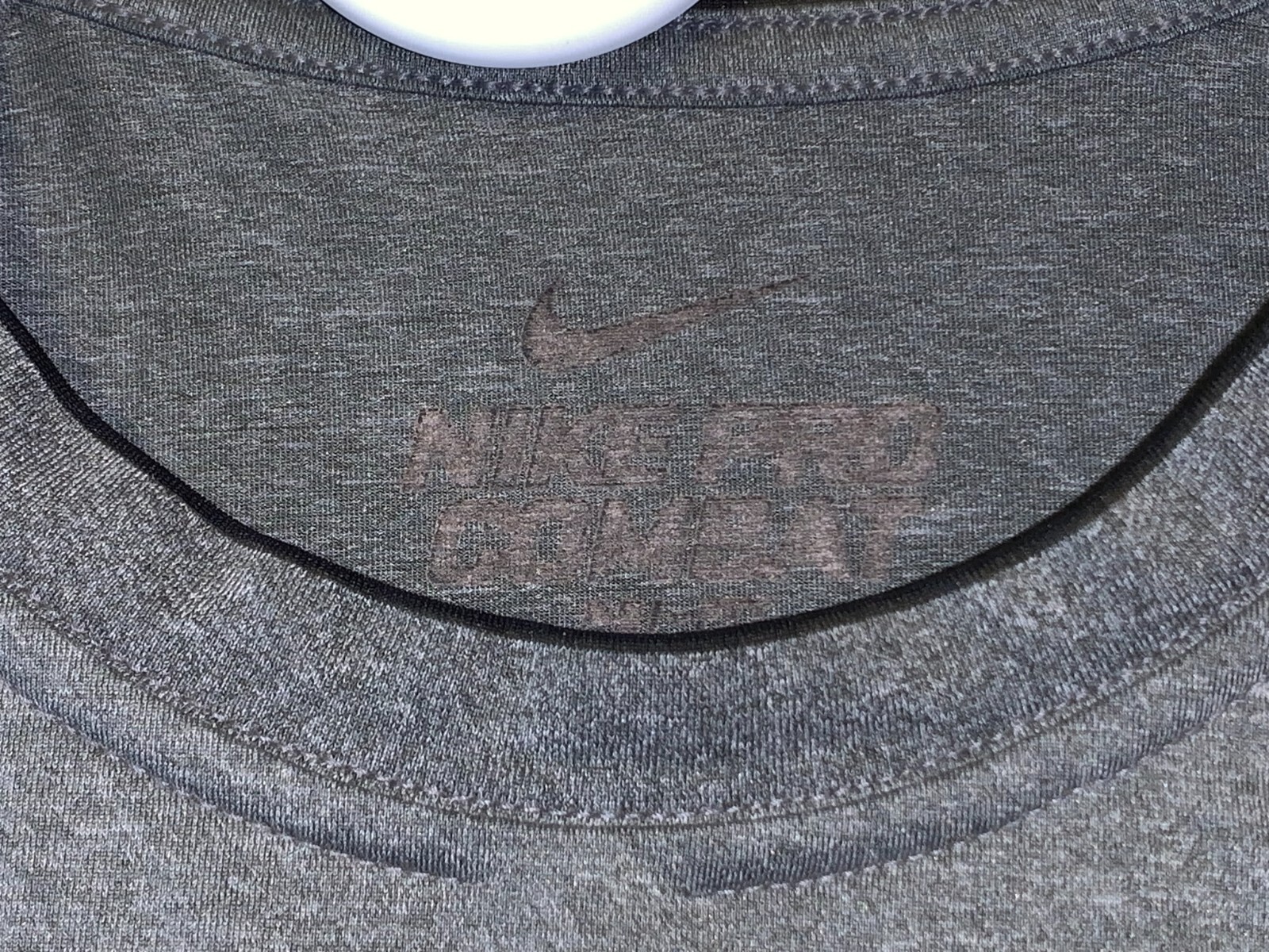 NIKE PRO COMBAT DRI-FIT SHIRT SIZE L GRAY CHEST IS 21" LENGTH IS 28" gallery