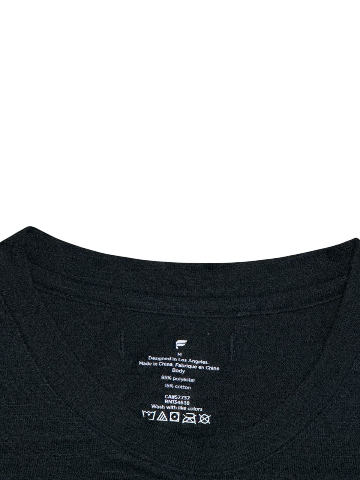 Fabletics The Front Row Graphic Logo T-Shirt Men's Size M 85%Polyester15%Cotton gallery