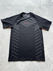 YoungLA Mens 465 Superhero Compression Tee Black Gray Red Letters Sz Large