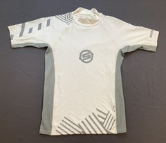 BRP 2864200636 Ladies SeaDoo Vibe SS Rashguard LARGE white/gray New Genuine