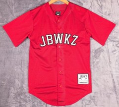JBWKZ Jabbawockeez Gee #1 Red Button Baseball Jersey Size Small