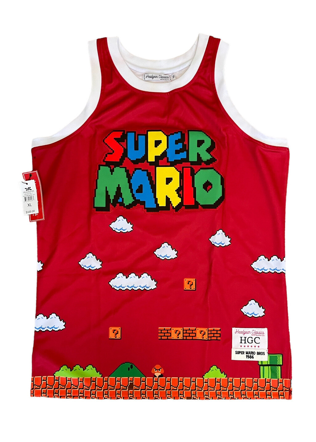 Super Mario Bros. Nintendo Headgear Classics Authentic Red Jersey Men’s Size XL gallery