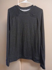 Nike Dri-Fit Men’s Gray Rayon Viscose Polyester Spandex Long Sleeve Top Sz M
