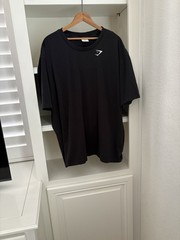Gymshark ESSENTIAL OVERSIZED T-SHIRT Black XXL