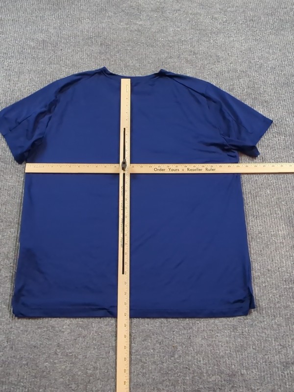 Nike Shirt Mens XL Blue Short Sleeve Pro Dri-Fit Standard Fit Performance gallery