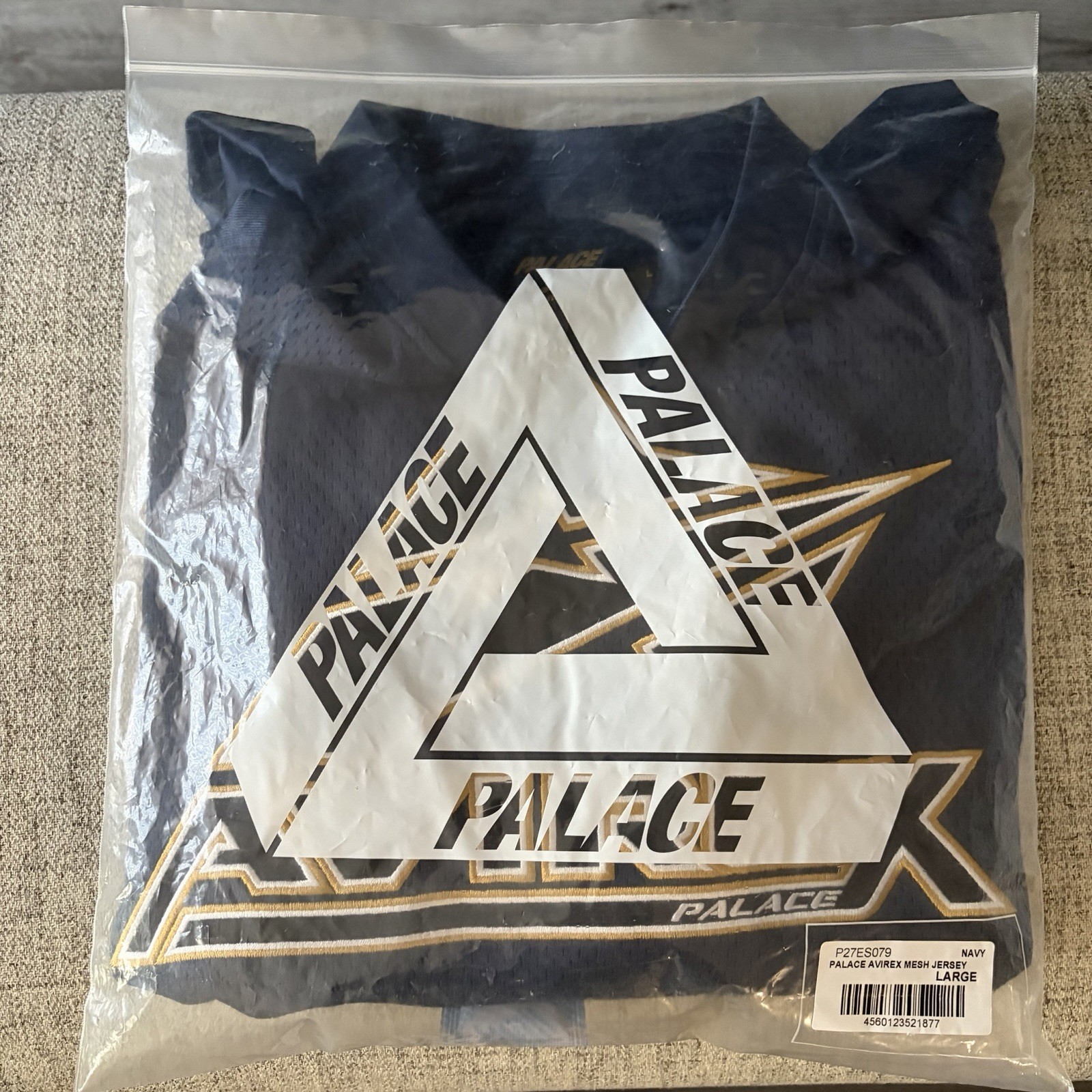 Size Large - Avriex x Palace Mesh Jersey (Navy) FW24 gallery