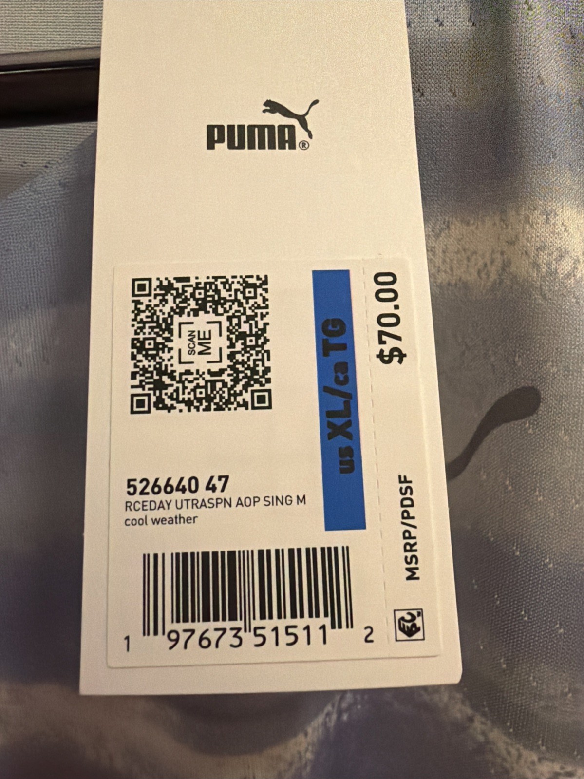 Puma Race day Ultra Span Running Tank Size XL NWT$70 gallery