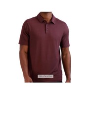GERRY Mens Stretch Moisture Wicking Golf Polo Shirt Burgundy-Wine size MEDIUM