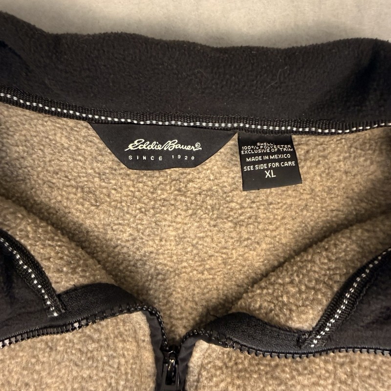 Vintage Eddie Bauer Polartec 1/2 Zip Fleece Beige Tan Mens XL Gorpcore gallery