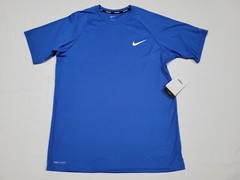 NIKE Mens Essential Hydroguard Swim T-Shirt Blue UPF 40+ NESSA586-494