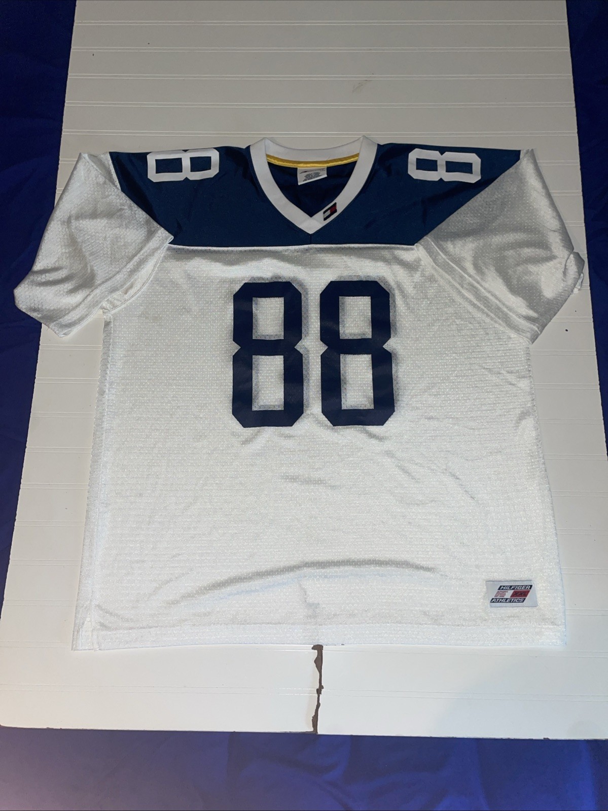 Vintage RARE 90s Tommy Hilfiger Athletics Sports Football Jersey Size XXL/L? gallery