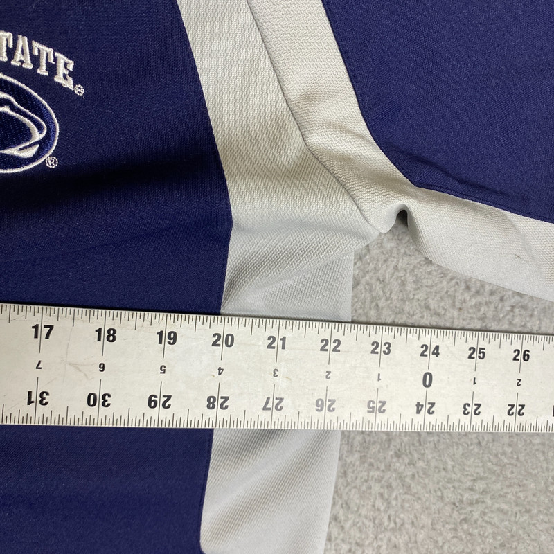 Penn State Nittany Lions Pro Player Shirt Mens Medium Polo Blue White NCAA gallery