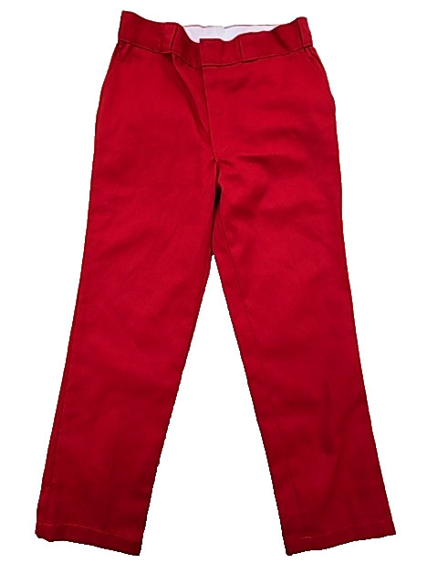 Dickies WP811ER Red Mens Skinny Fit Work Trousers Double Knee Twill gallery