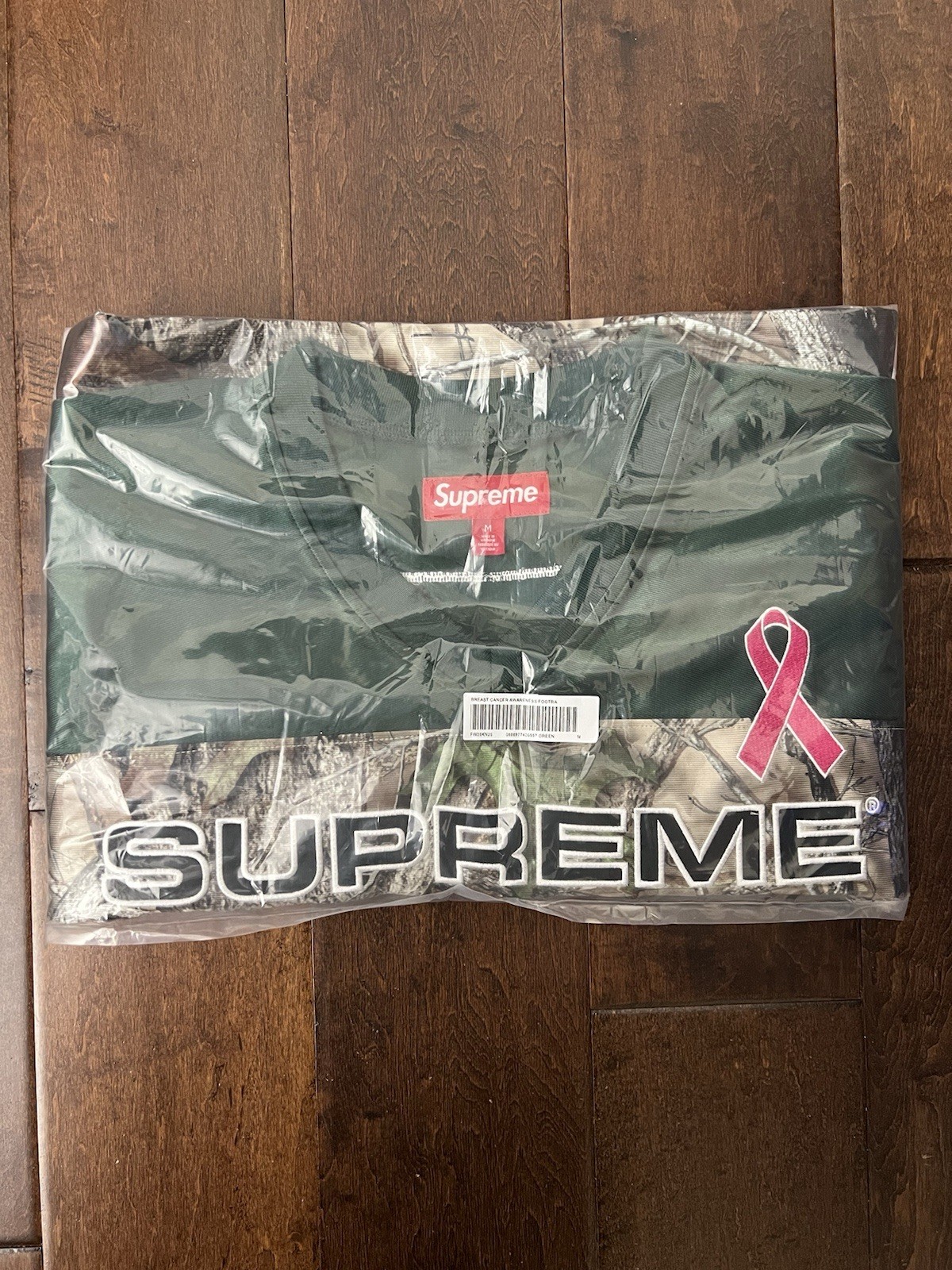 Supreme FW25 Breast Cancer Awareness Football Jeresy Green Size Medium IN HAND gallery
