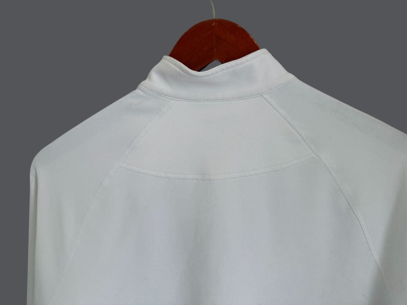 Rhone Mens White 1/4 Zip Pullover Size Small Nylon Blend Athletic Long Sleeve Sh gallery