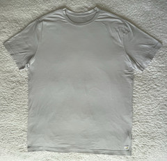 Vuori Mens L Frost Gray Strato Tech Tee Short Sleeve Crew Neck Stretch T-Shirt