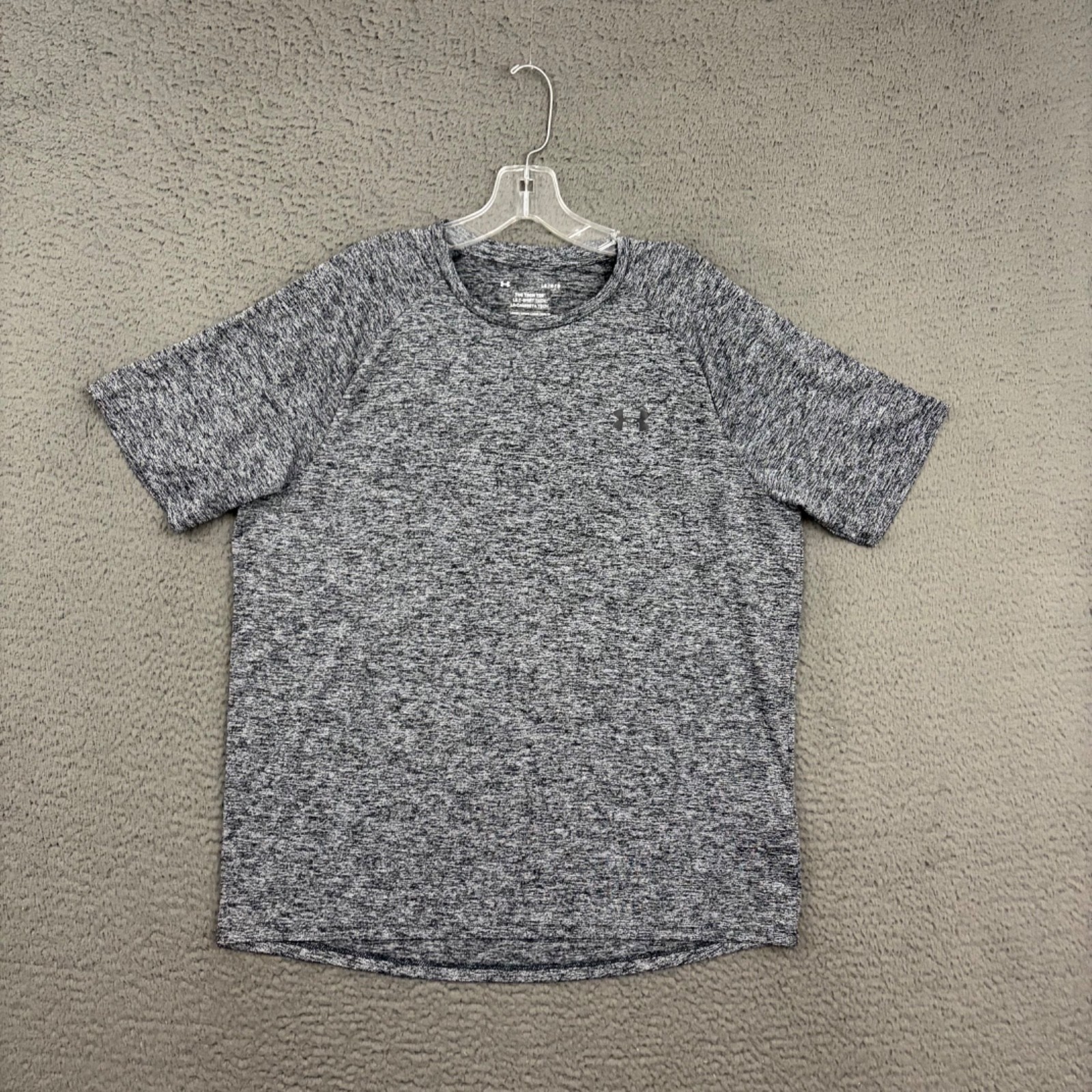 Under Armour Tech Tee T-Shirt Mens Large Gray Activewear Workout Sports Gym Dad gallery