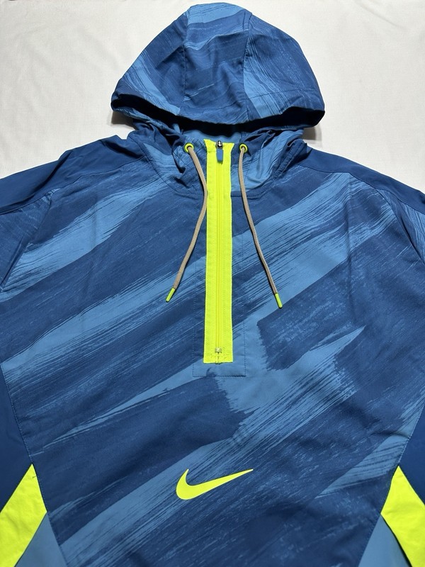 Nike 1/2-Zip Swoosh Training Jacket Blue Volt DD1723-476 Mens NWT *READ Descript gallery