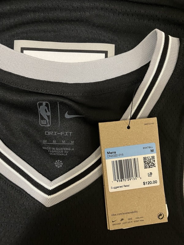 Authentic Nike Icon Edition Spurs Victor Wembanyama Jersey DN2022-015 M gallery