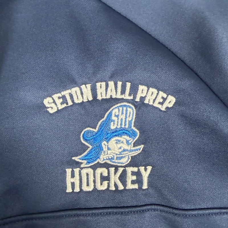Nike Sweater Mens Medium Blue Seton Hall Prep Pirates Hockey 1/4 Zip Therma New gallery