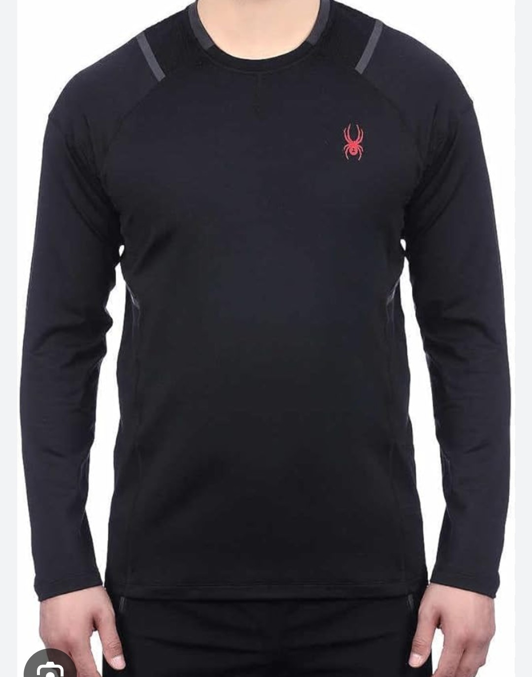 Spyder Mens Blazing Black Stretch Quick Dry Active Long Sleeve Shirt X-Large gallery