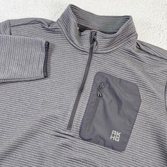 Duluth Trading Co Pullover Mens 2XL Gray Fleece 1/4 Zip AKHG Chest Pocket Top