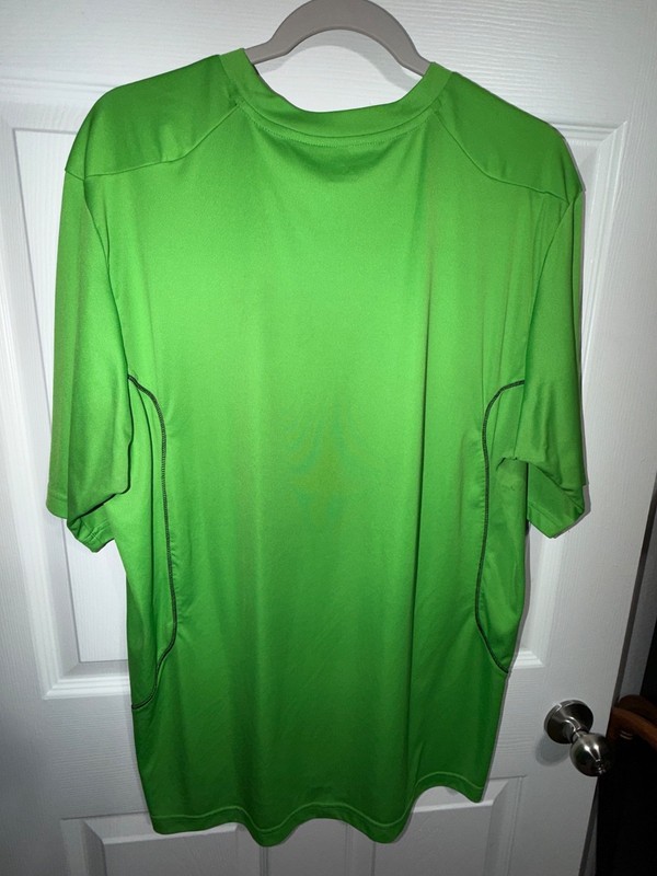 Adidas Lime Green and Black XL Men's Short Sleeve Shirt (8) gallery