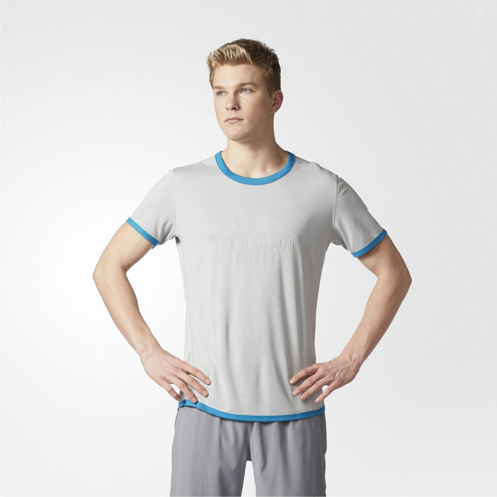 Adidas Supernova TKO Reversible Mens White Blue Short Sleeve T Shirt Tee Top gallery