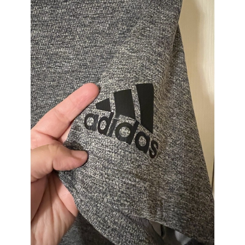 Adidas Performance Gray Short Sleeve Shirt Size XL Gorpcore Activewear Gymrat gallery