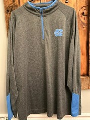 Colosseum Mens XXL NC Long Sleeve Quarter Zip Pullover Gray