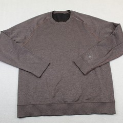 Lululemon Shirt Mens Large Brown Metal Vent Tech Running Pullover Sweatshirt Gym