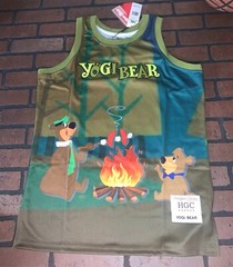 YOGI BEAR JELLYSTONEPARK Headgear Classics Basketball Jersey~Not Worn~M L XL XXL