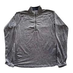 Nike Dri Fit Element Hapf Zip Running Gray Heather Size Medium