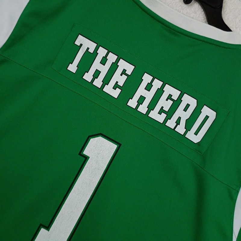Colosseum Marshall U. Jersey Mens XXL Green Football The Herd No 1 Vintage gallery