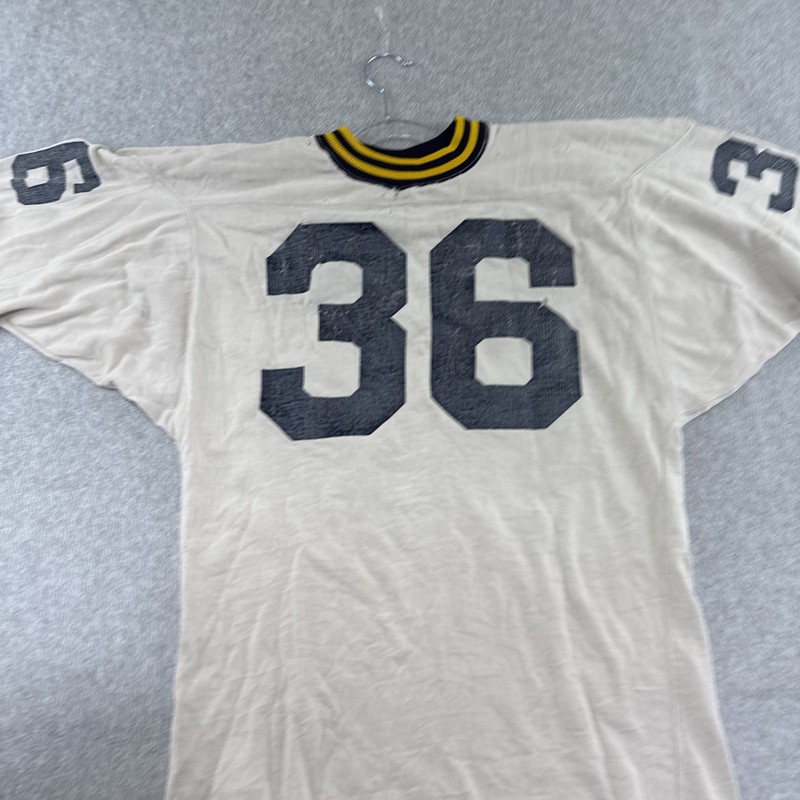 Vintage 60s Champion Thrashed Cotton Football Jersey Size Large Grunge 36 Mens gallery