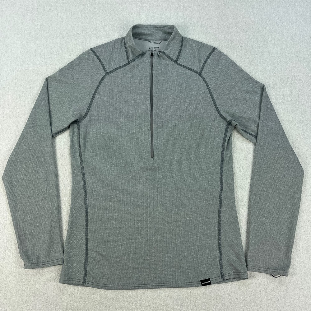 Patagonia Capilene 2 Half-Zip Pullover Baselayer Men M Gray Lightweight Polartec