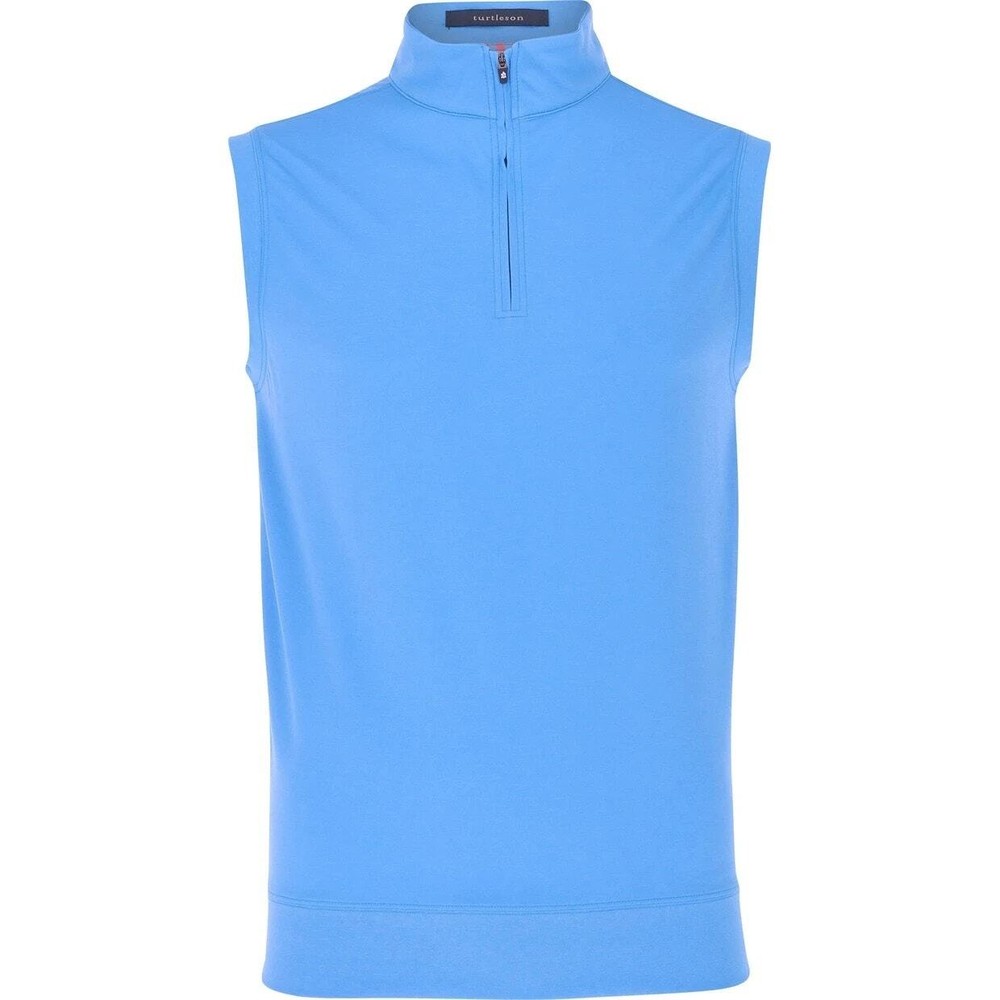 Turtleson Baxter ¼ Zip Outerwear Vest Golf Apparel Malibu Blue Sz Large