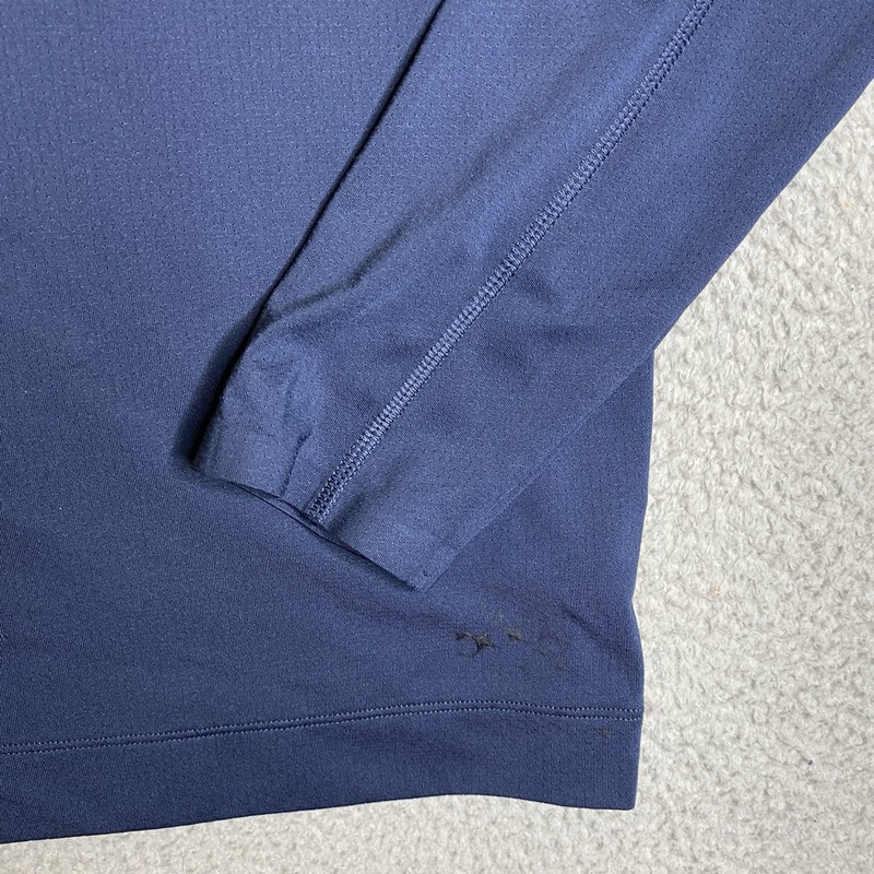Rhone Shirt 1/4 Zip Pullover Men Medium Blue Logo Gym Active Workout Performance gallery