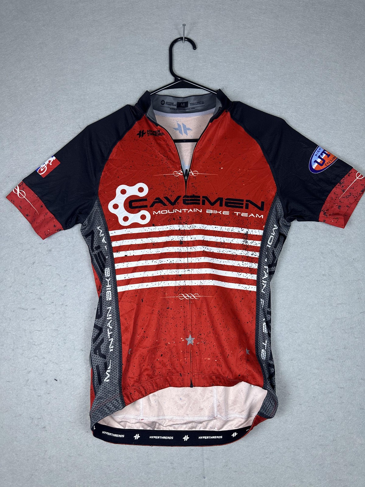 Hyperthreads Cavemen Mountain Bike Jersey Mens Medium Utah NICA Cycling MTB Team gallery
