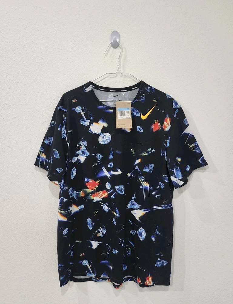 Nike AeroSwift 'Glam' Dri-FIT ADV SS Top AOP IH5043-010 Men’s Size Medium NWT