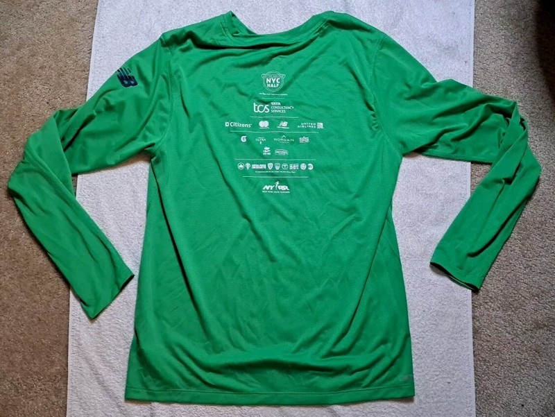 NYC Half Marathon 2024 Men’s Medium Green Tee New Balance gallery