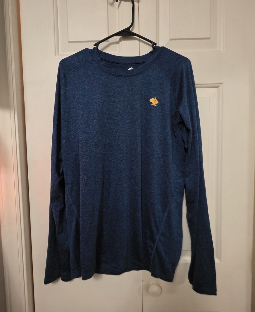Rabbit Running Men’s EZ Tee Long Sleeve Blue Size XLarge
