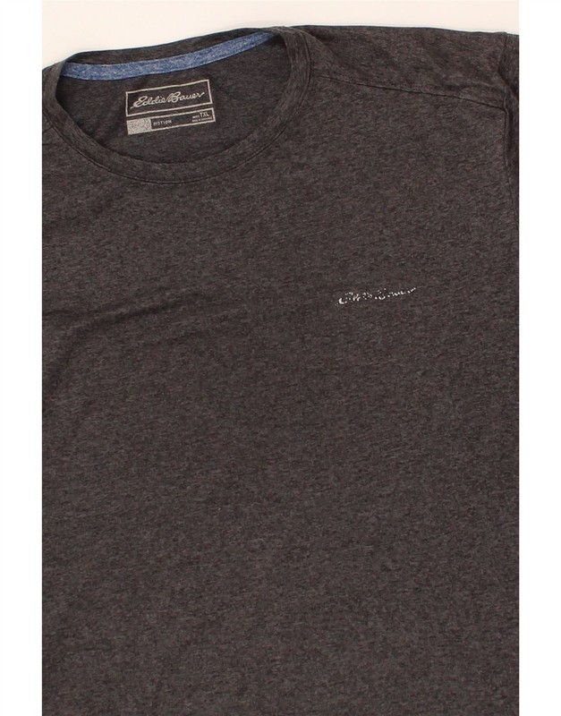 EDDIE BAUER Mens T-Shirt Top XL Grey Flecked Polyester CM47 gallery
