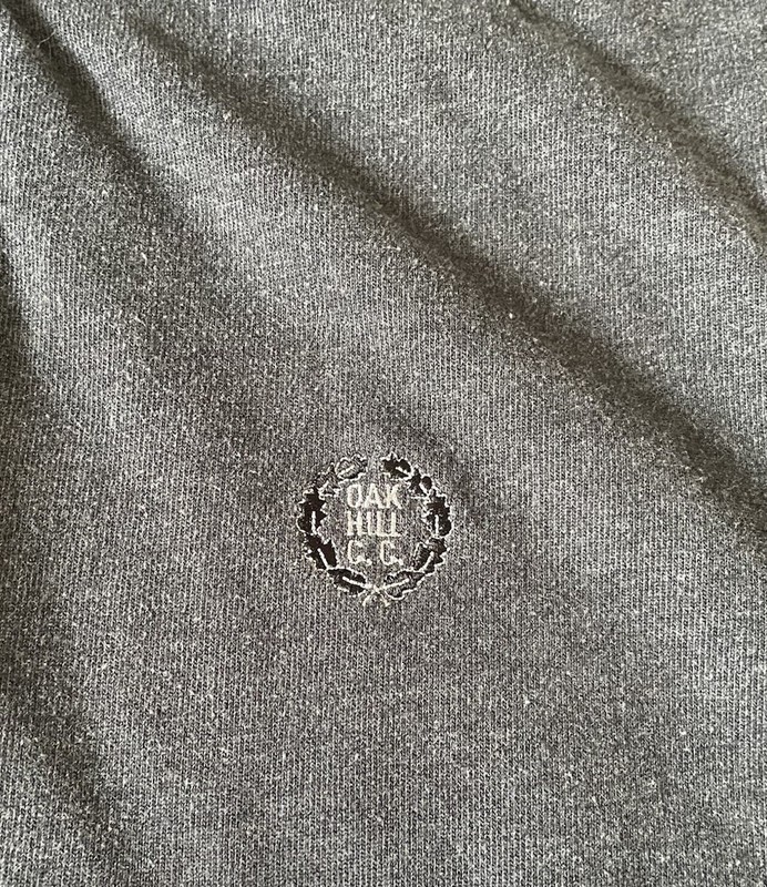 Straight Down 1/4 Quarter Zip Pullover Sweater Embroidered Logo Gray Large JBHS gallery