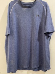 Under Armour Men’s Blue Heather 2XL Short Sleeve Workout Shirt