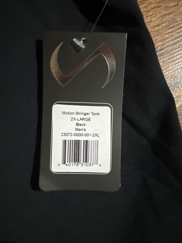 TFL Men’s Black Tank Top Shirt Size 2XL Brand New Training NWT gallery