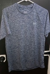 Men’s Under Armour The Tech Tee Blue Short Sleeve T-Shirt Small lightweight