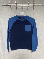 Patagonia Sweatshirt Men S Blue Fleece Crew Neck Pullover Sweater Outdoor Hiking